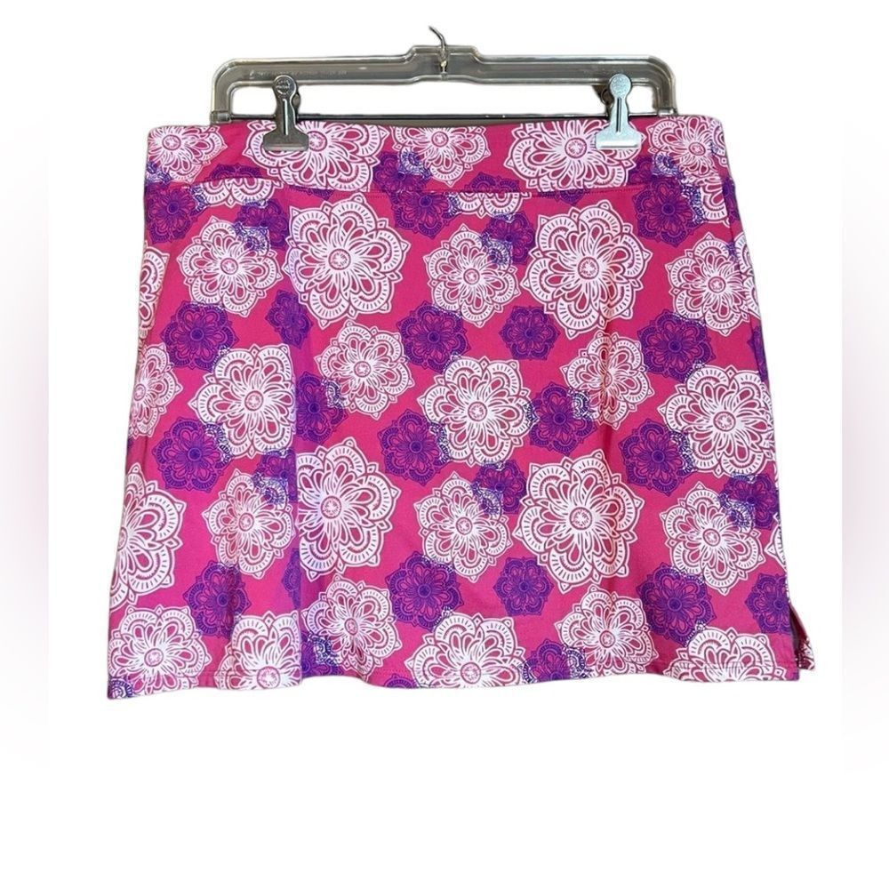 Tranquility by Colorado Clothing Pink and Purple Floral Skort